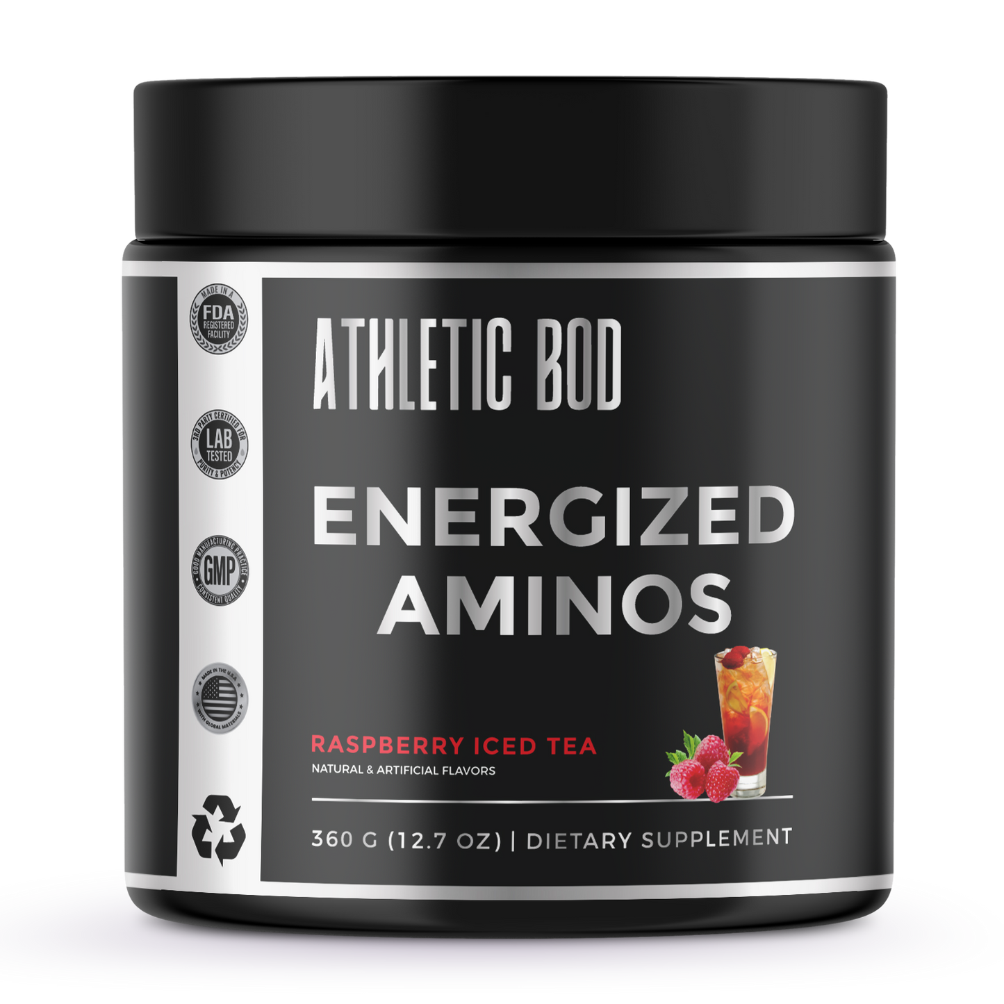 Energized Aminos Raspberry Iced Tea
